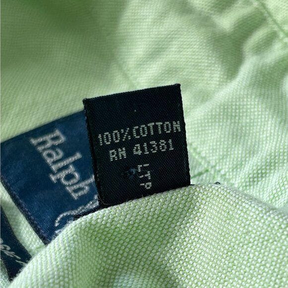 Ralph Lauren Green Button Up Shirt Men's XXL Classic Fit Horse Logo Long Sleeve - Picture 7 of 8